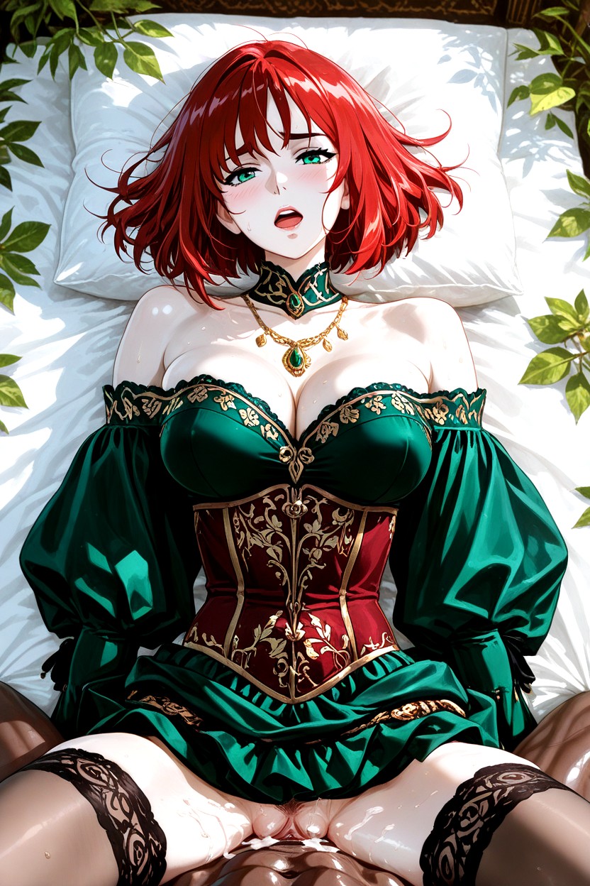 Cum Inside, Bob Haircut, Fantasy Noble Dress Hentai AI Porn
