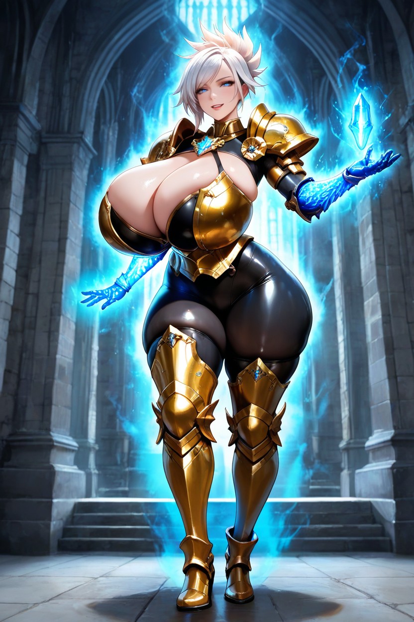 Armored Gloves, Front View, Extremely Large Ass Hentai AI Porn