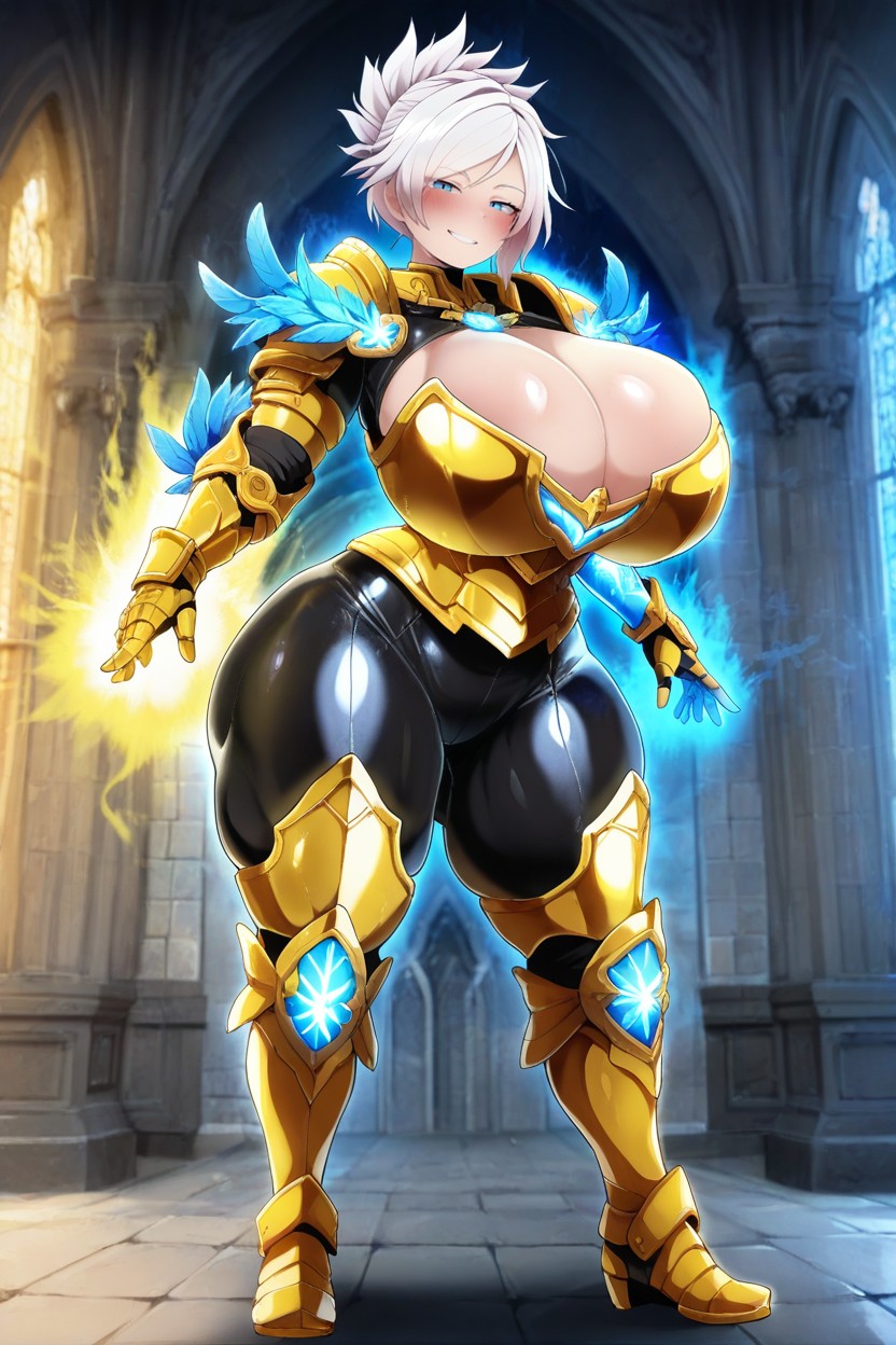 25+, Gold Chest Armor Frame, Gold Armor Hentai AI Porn