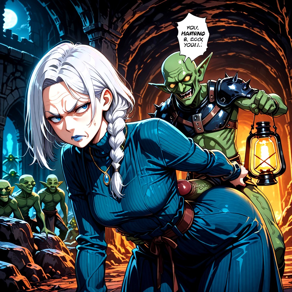 Unusual Clothes, Wrinkled Skin, Angry Hentai AI Porn