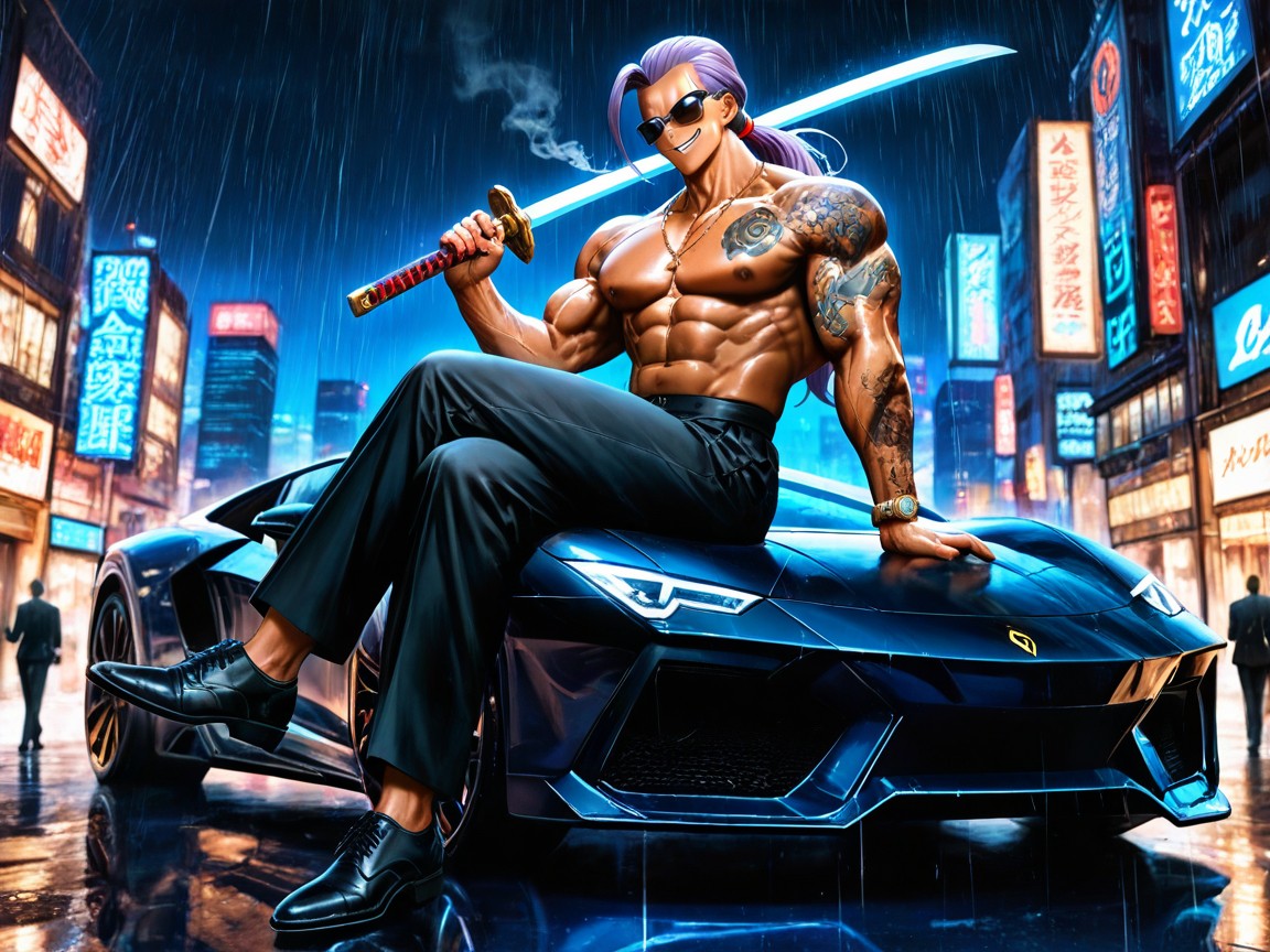 Cinematic Lighting, Serious Expressions, Gold Diamond Necklace Hentai AI Porn