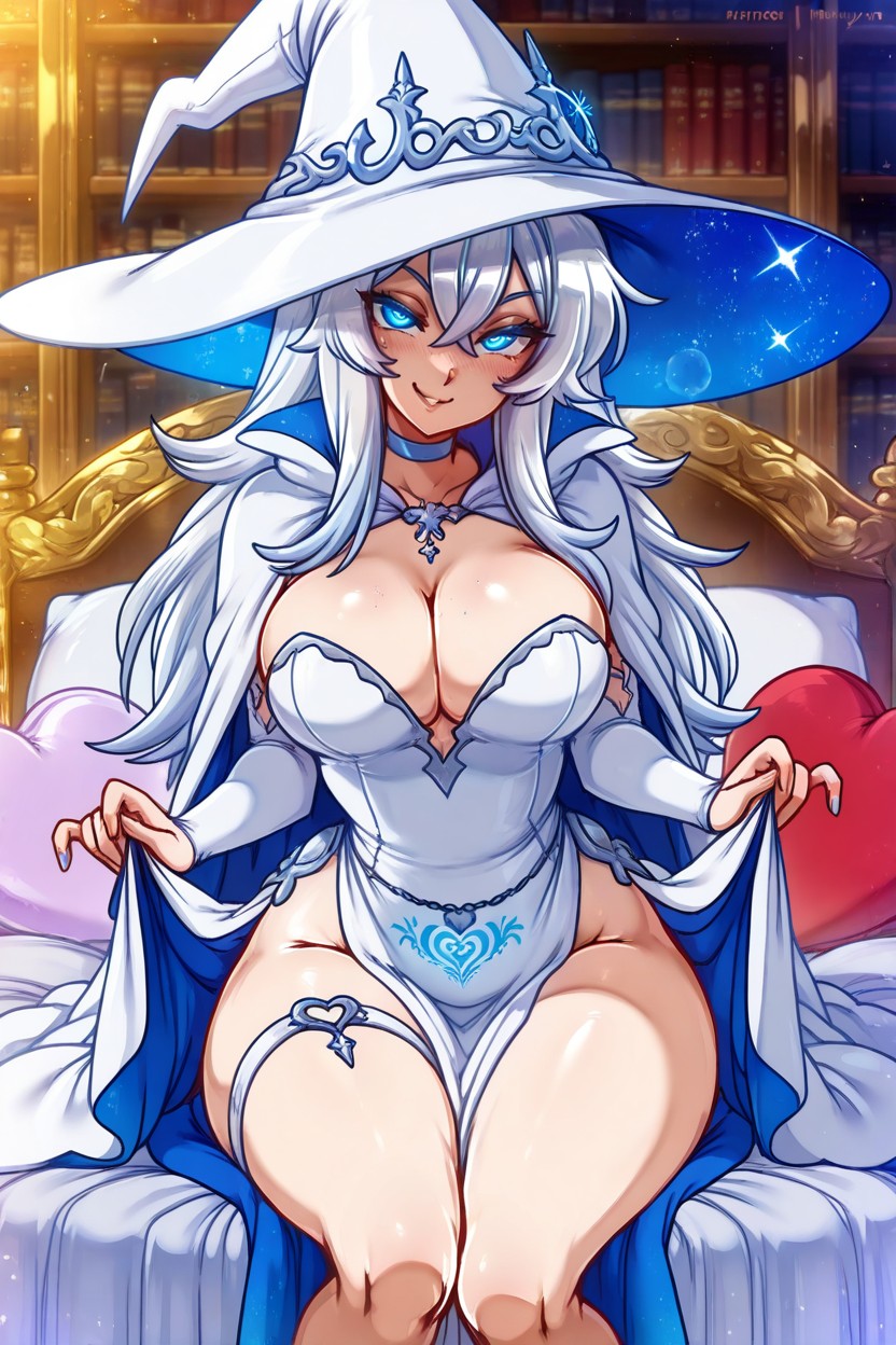 Witch, Looking At Viewer, Medium Sized Breasts Hentai AI Porn