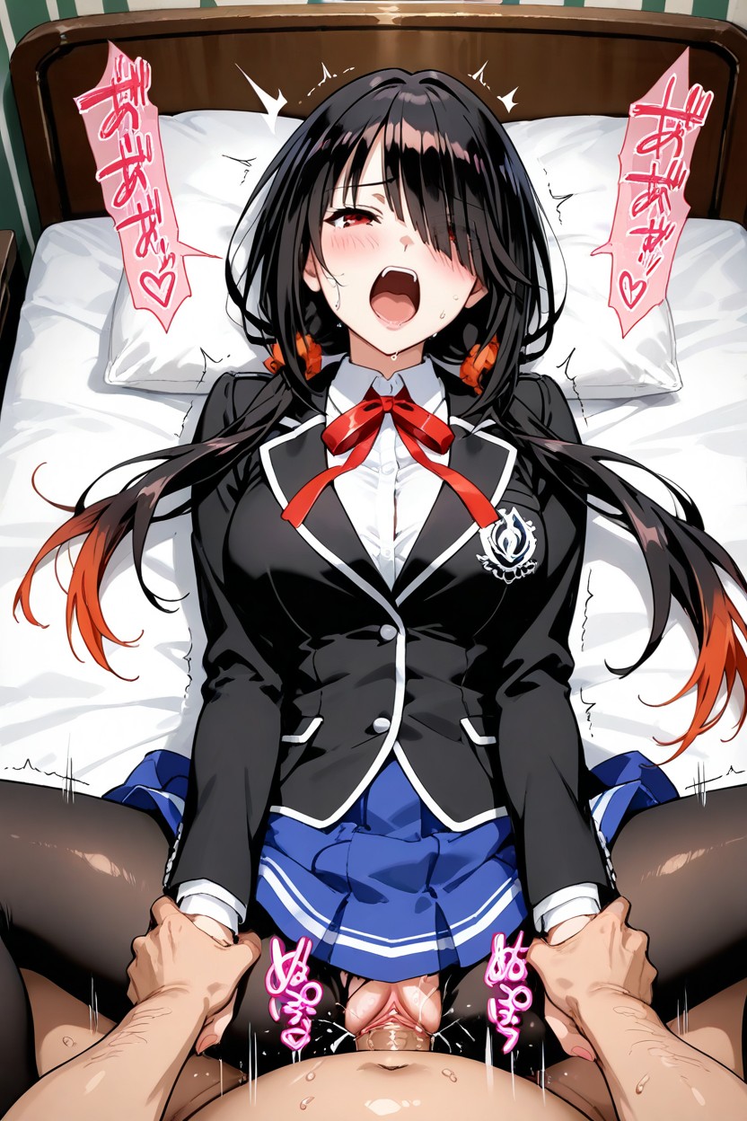 Uniform, Hair Over One Eye, Shaking Motion Lines Hentai AI Porn