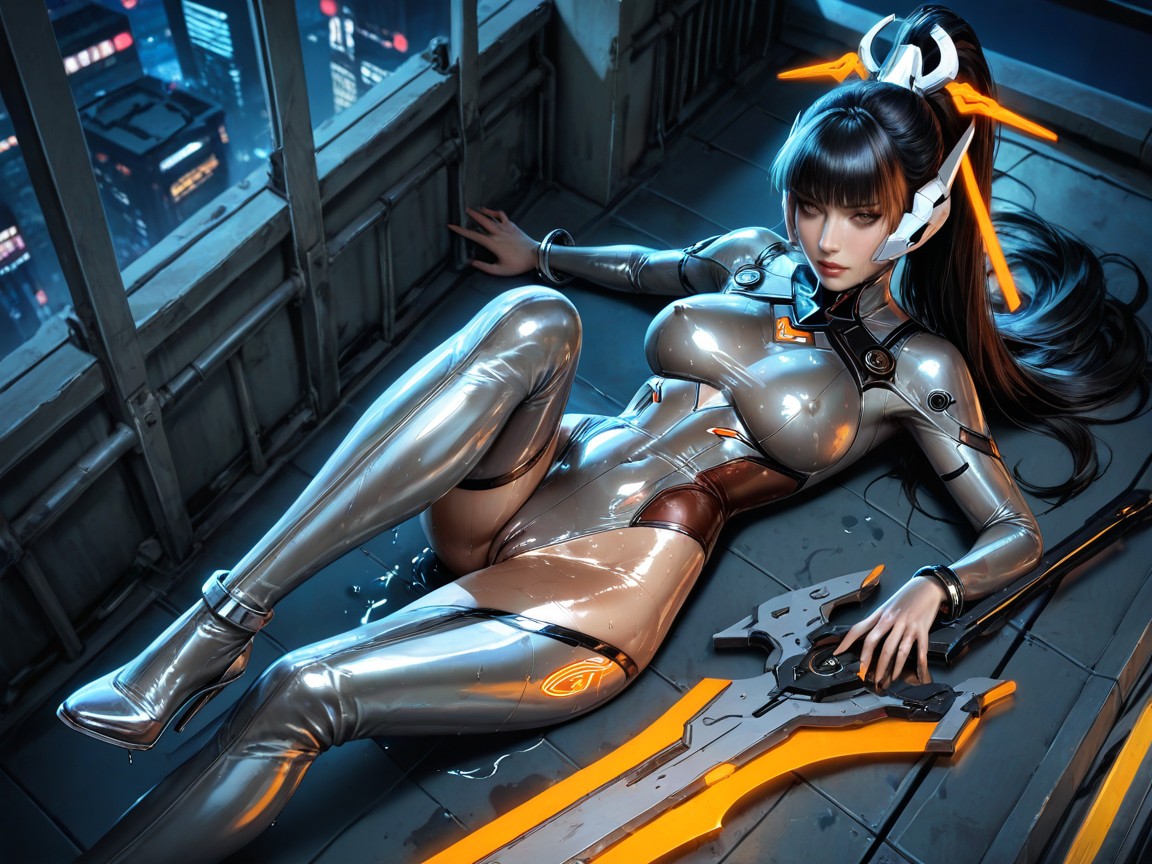 Wet Clothes, Innie Pussy, Eve From Stellar Blade Hentai AI Porn