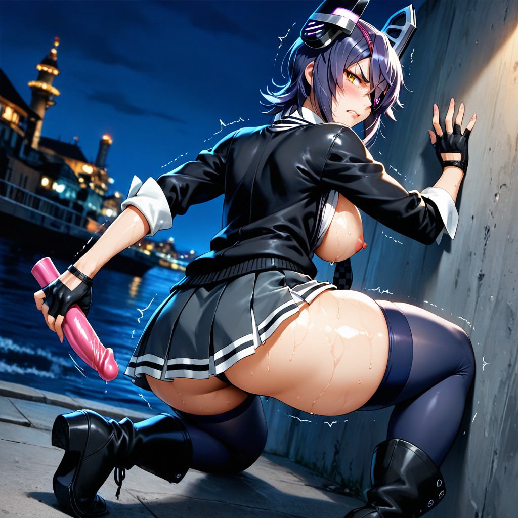 Perfect Hands, Leaning On A Wall, Harbour Hentai AI Porn