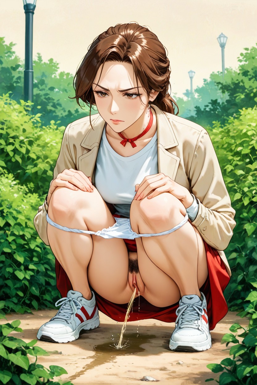 Small Breasts, Alone In Frame, Park Hentai AI Porn