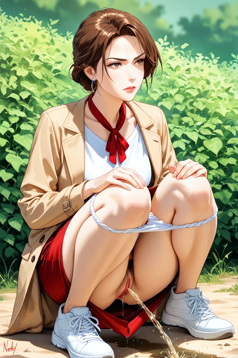 Pencil Art Style, Walk Sneakers, Outdoors Hentai AI Porn
