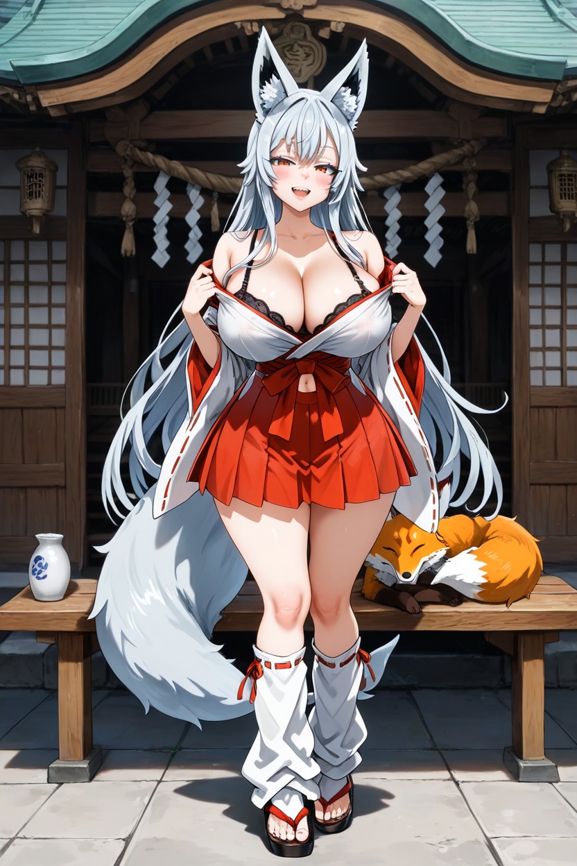 Erect Nipple, Shoulder Peek, Very Skirt Hentai AI Porn