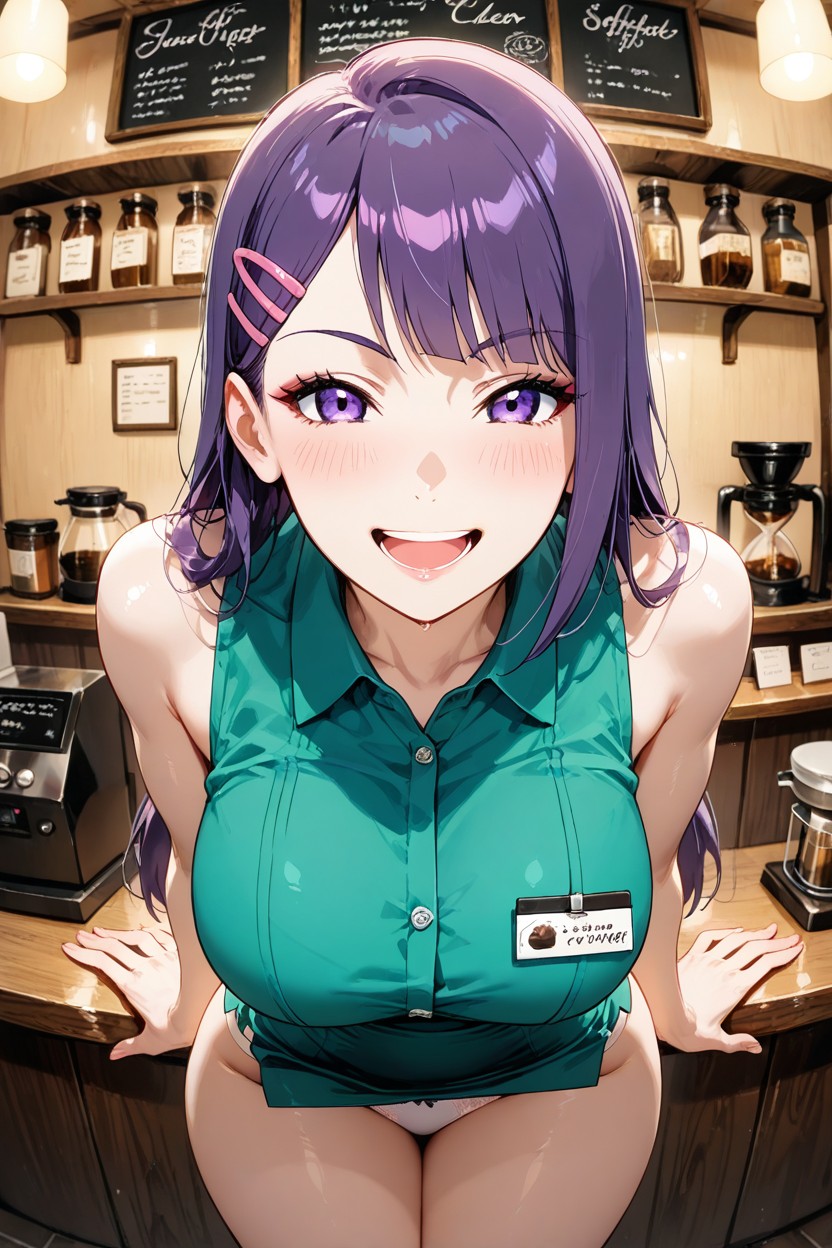 25+, Smiling Mouth Open, Perfect Japanese Hentai AI Porn