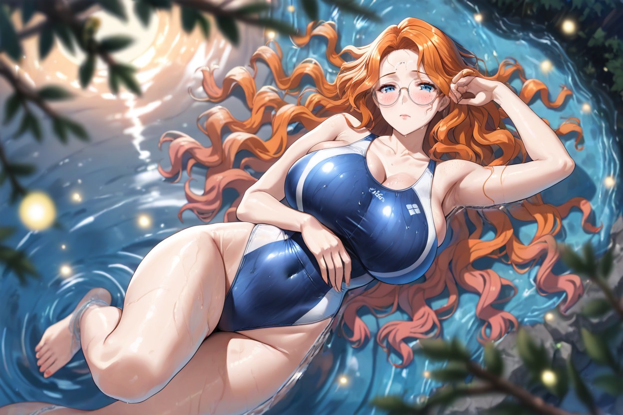 Blurry Background, Freckles, Moonlight On Skin Hentai AI Porn
