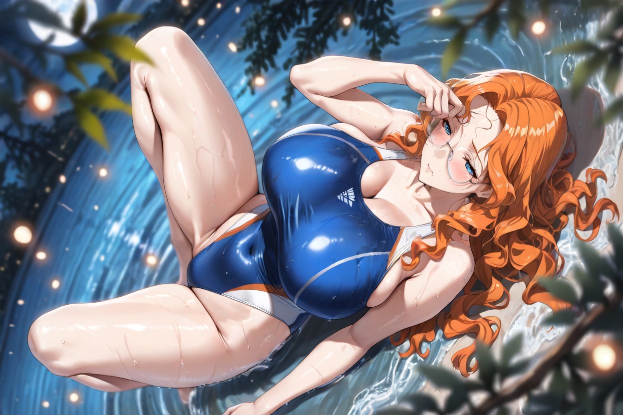 Blurry Background, Eyes Half Closed, From Above Hentai AI Porn
