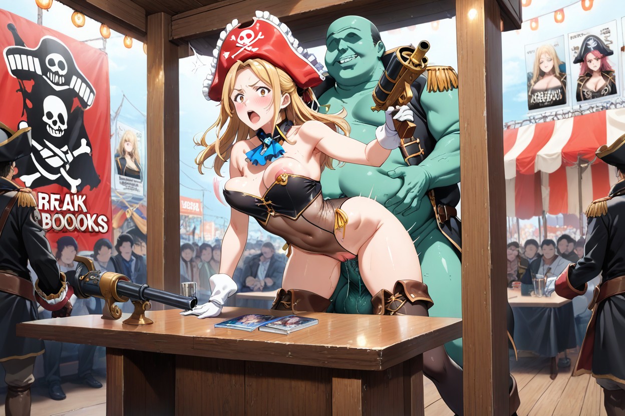 Lewd Photobooks, Surprised Face, Small Breasts Hentai AI Porn