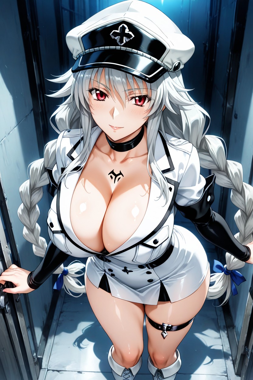 Dress, White Dress, Black Collar Hentai AI Porn
