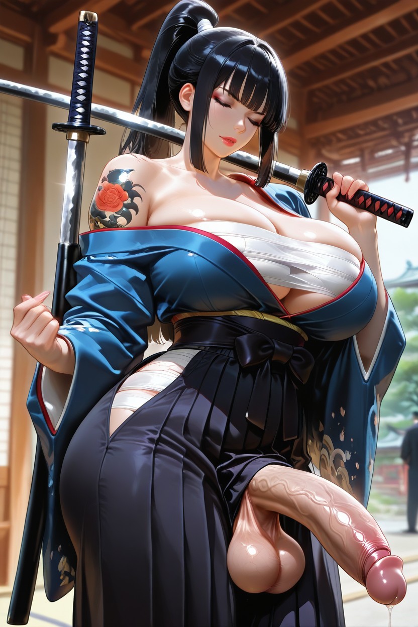 Pov Penis, Sarashi, Realistic Hentai AI Porn