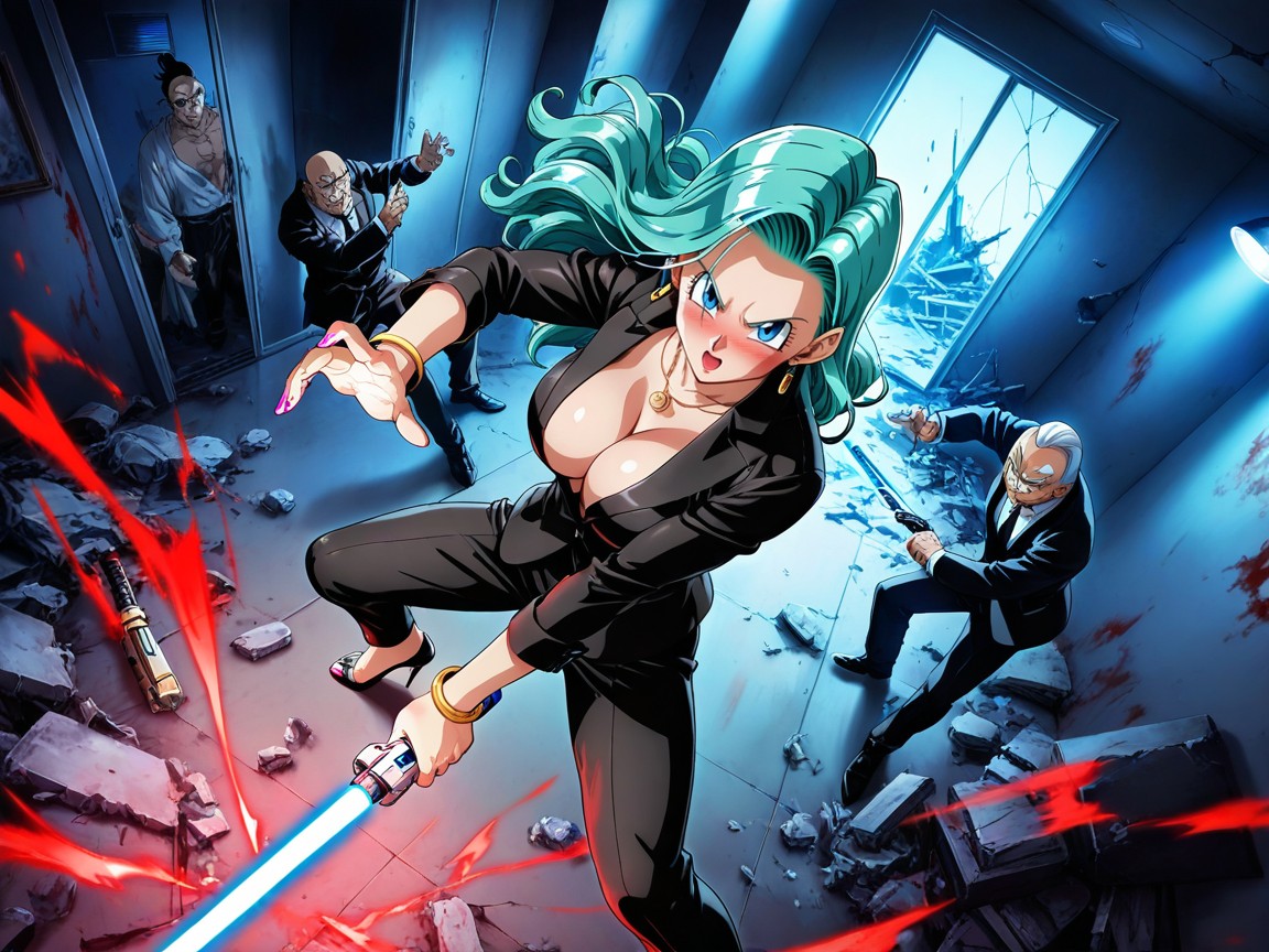 Tanned Skin, Shower, Sword Hentai AI Porn