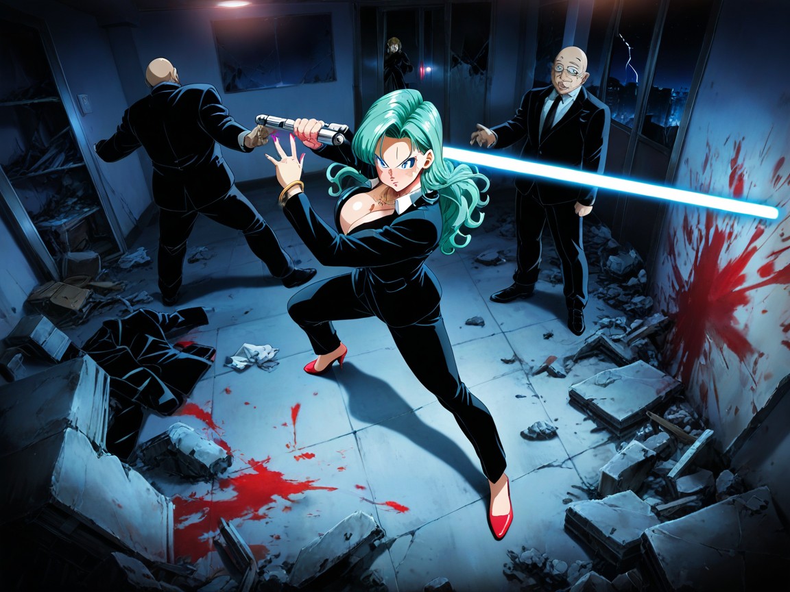 Red Lipstick, Bible Black The Animation Official Art Style, Super Detailed Hentai AI Porn