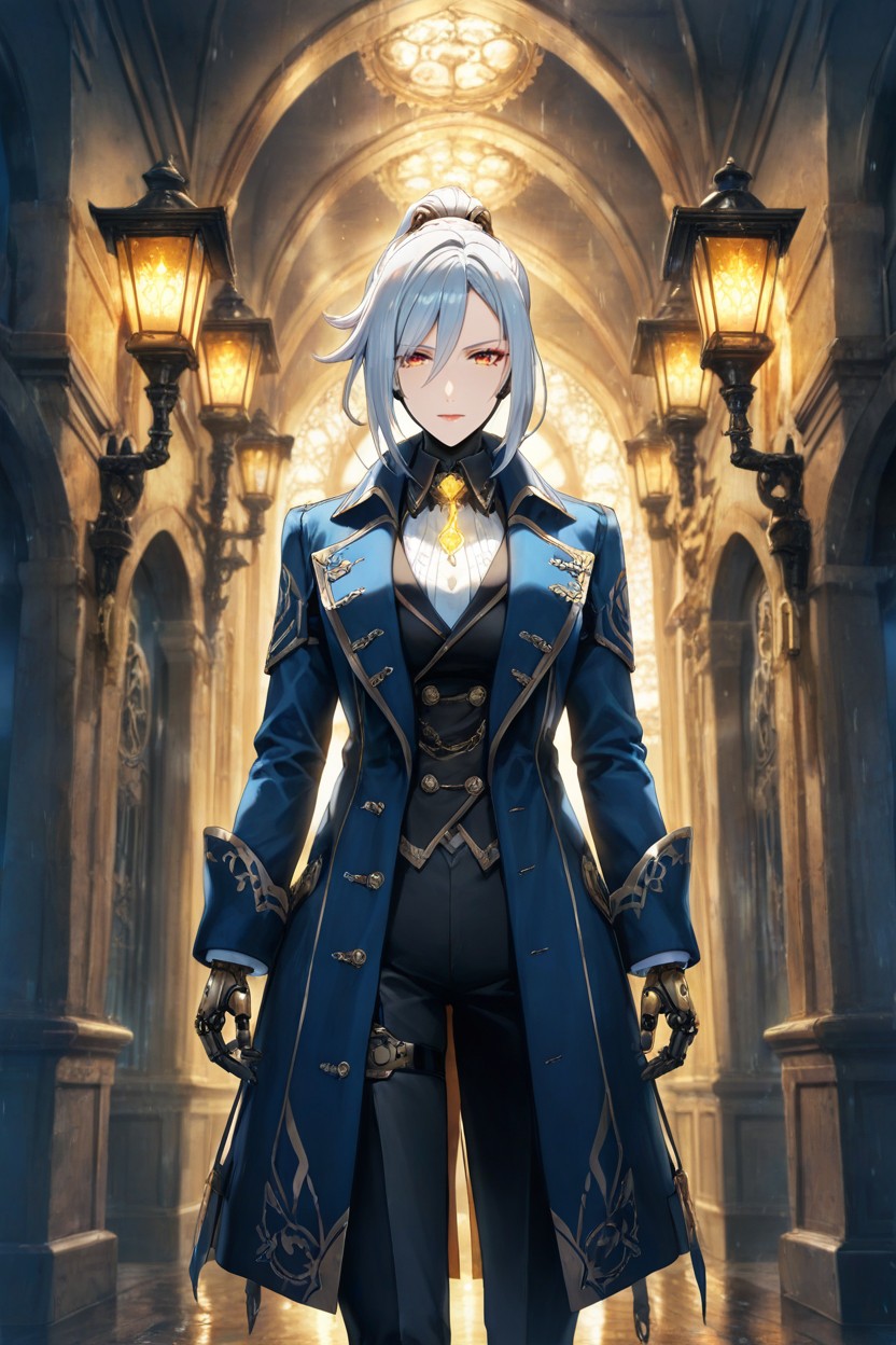 Gas Lamps, Refined Features, Anime Art Style Hentai AI Porn