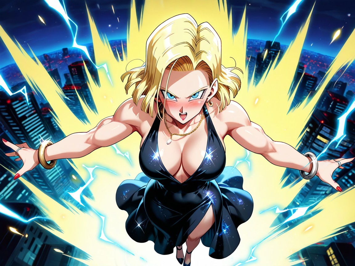 Ciudad, Extremely Beautiful, Pelo Rubio Hentai IA
