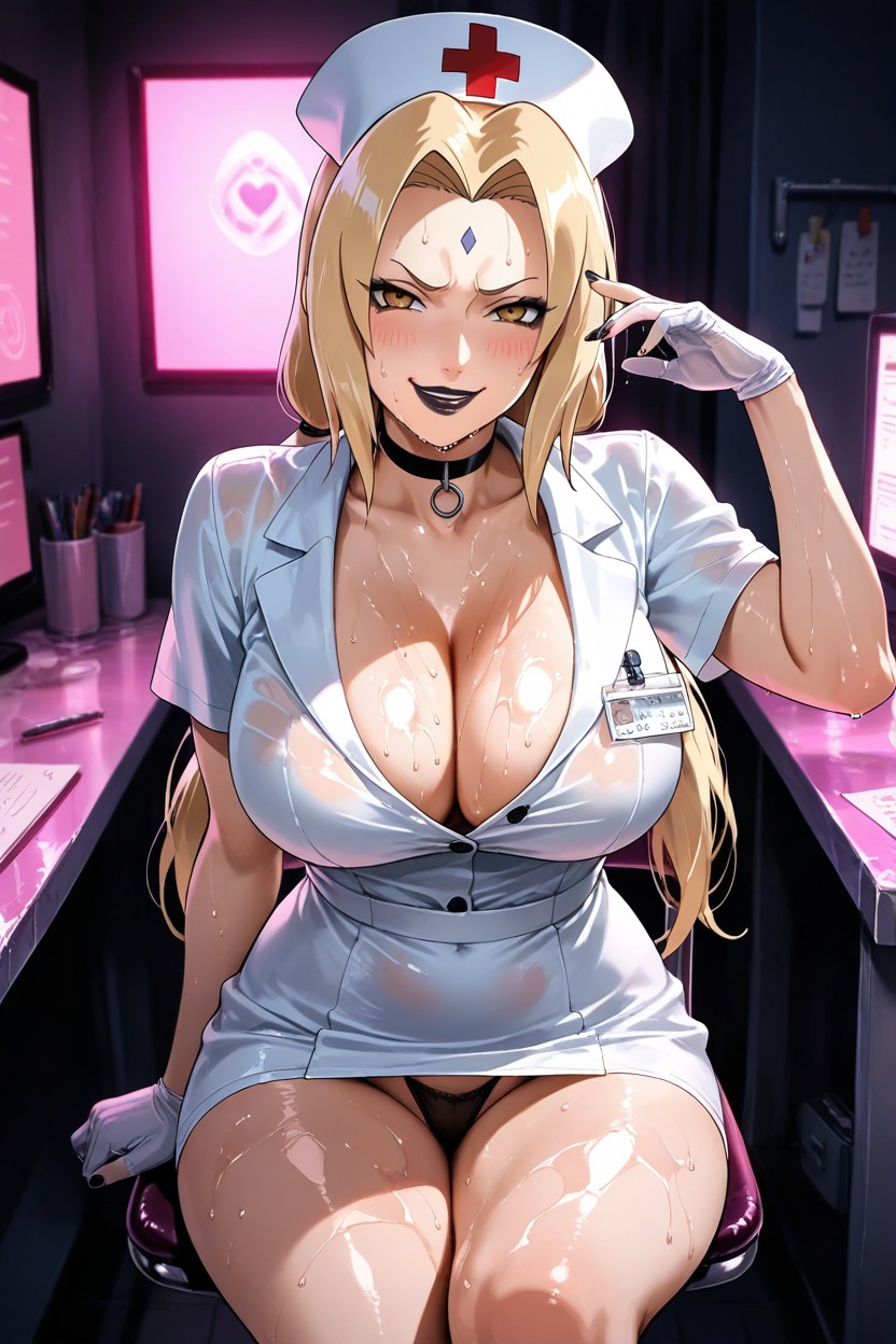 Pencil Waist, Sexy, Gargantilla Hentai IA