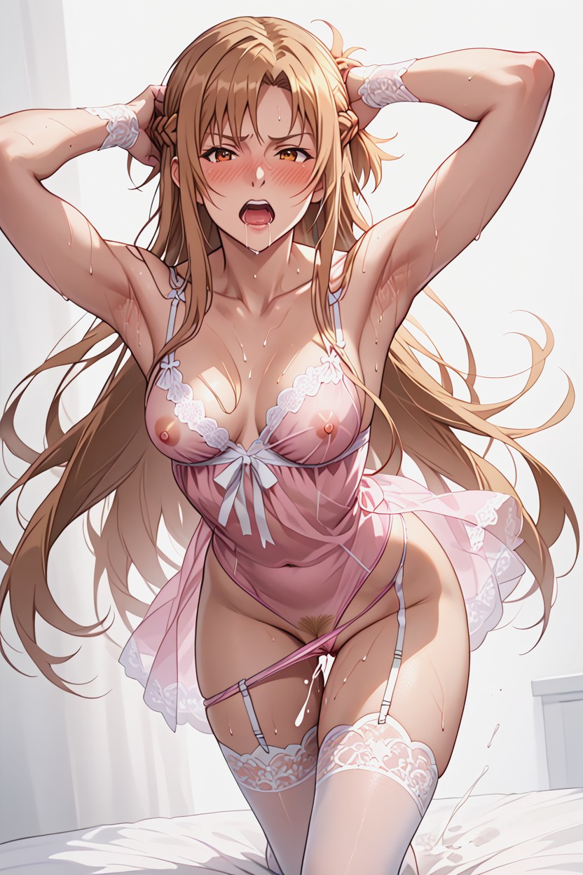 Orgasm, Bouncing Boobs, One Breast Exposed Hentai AI Porn