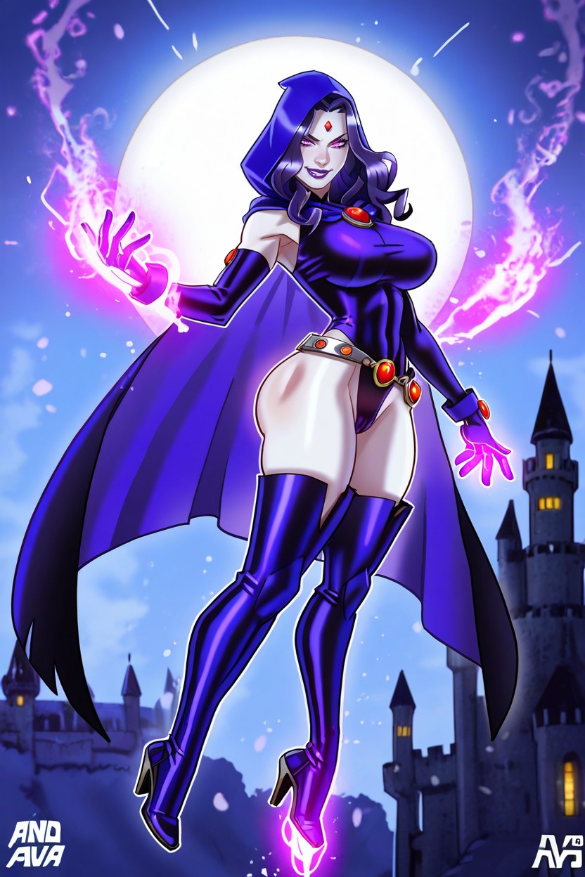 Purple Lipstick, Evil Grin, Grinning Hentai AI Porn
