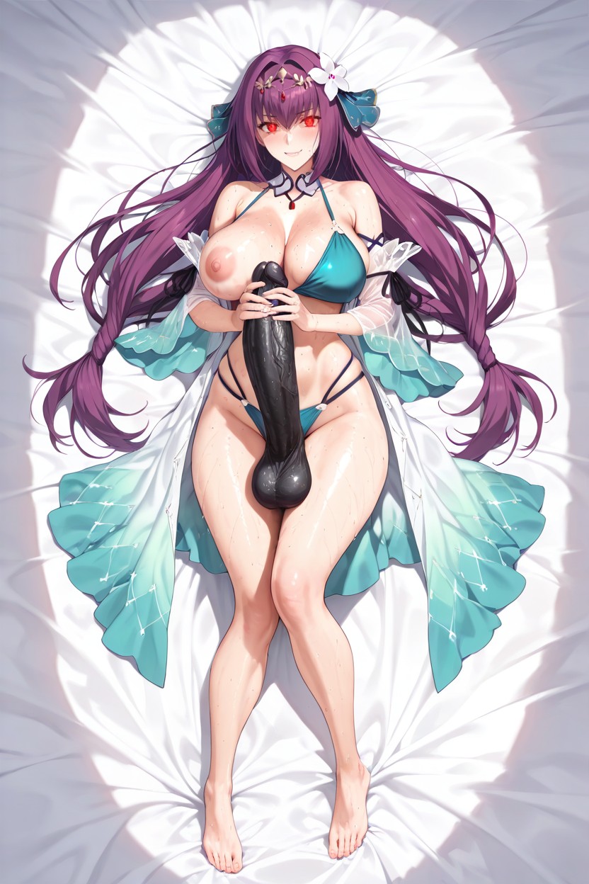 Scathach Skadi From Fate Grand Order, Relaxed, Lightweight Cover-up With Loose Hentai AI Porn