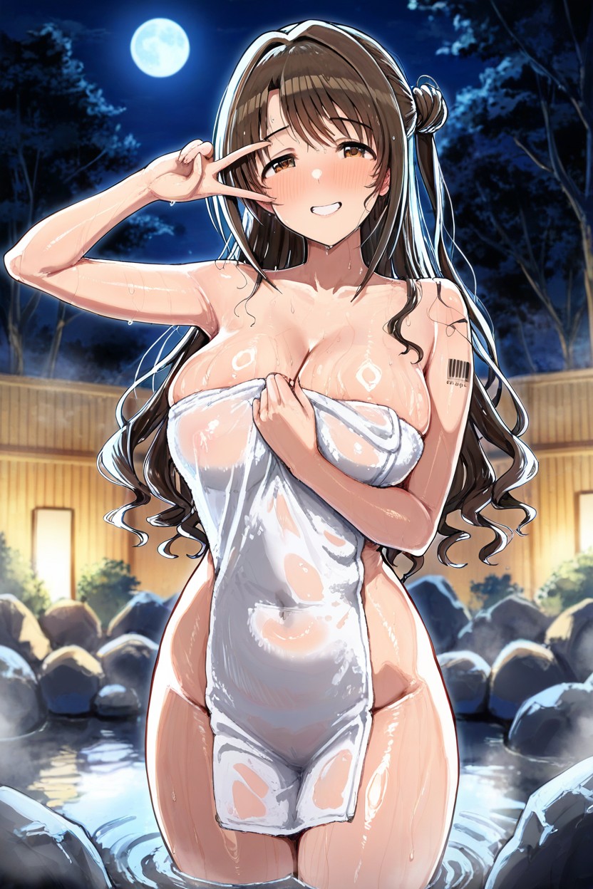 Holding Towel, Medium Breast, V Hentai AI Porn