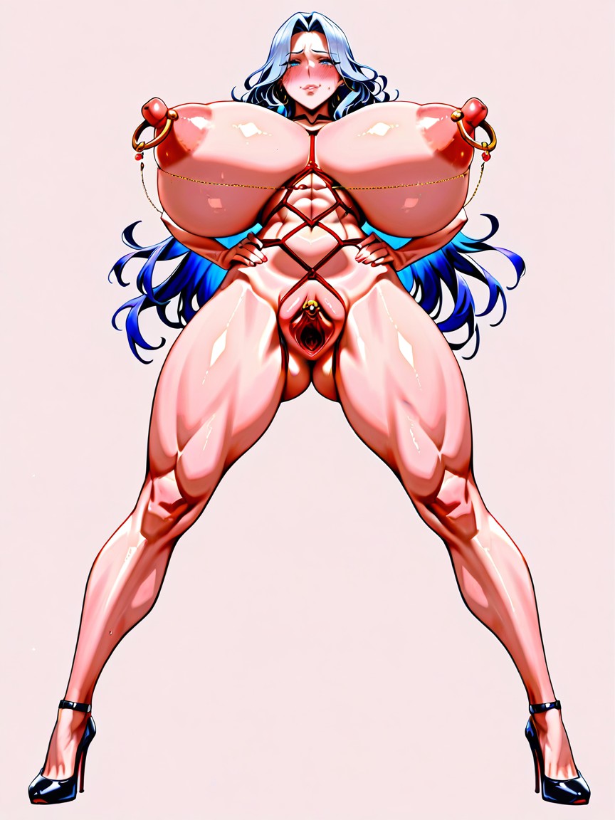 Visible Clitoris, Huge Erect Clitoris, Extremely Huge Breasts Hentai AI Porn