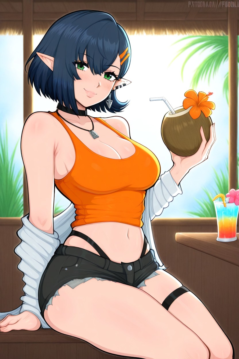 Medium Breasts, Short Length, 25+ Hentai AI Porn