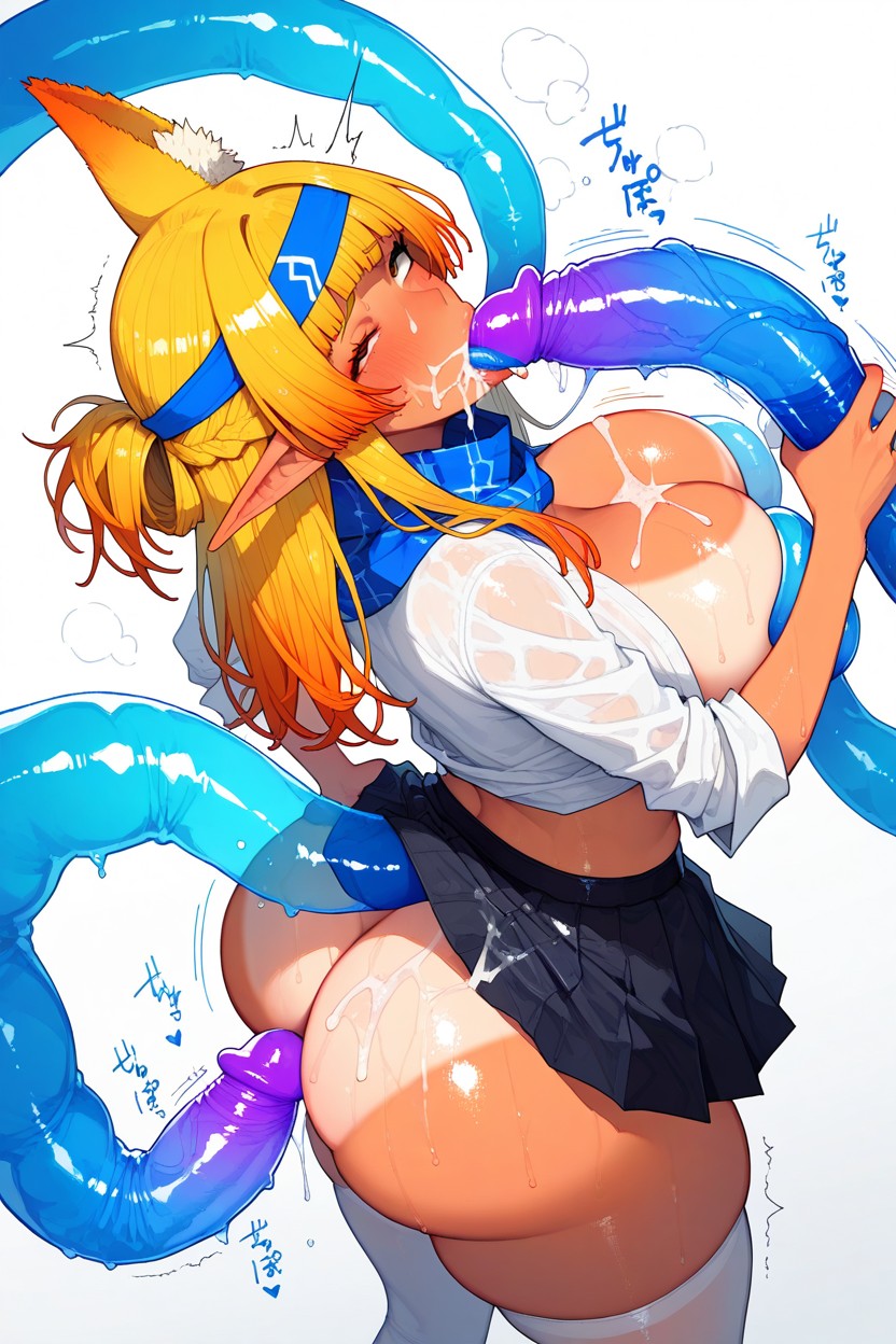 Dutch Angle, Deep Crimson, Gigantic Tentacles Hentai AI Porn