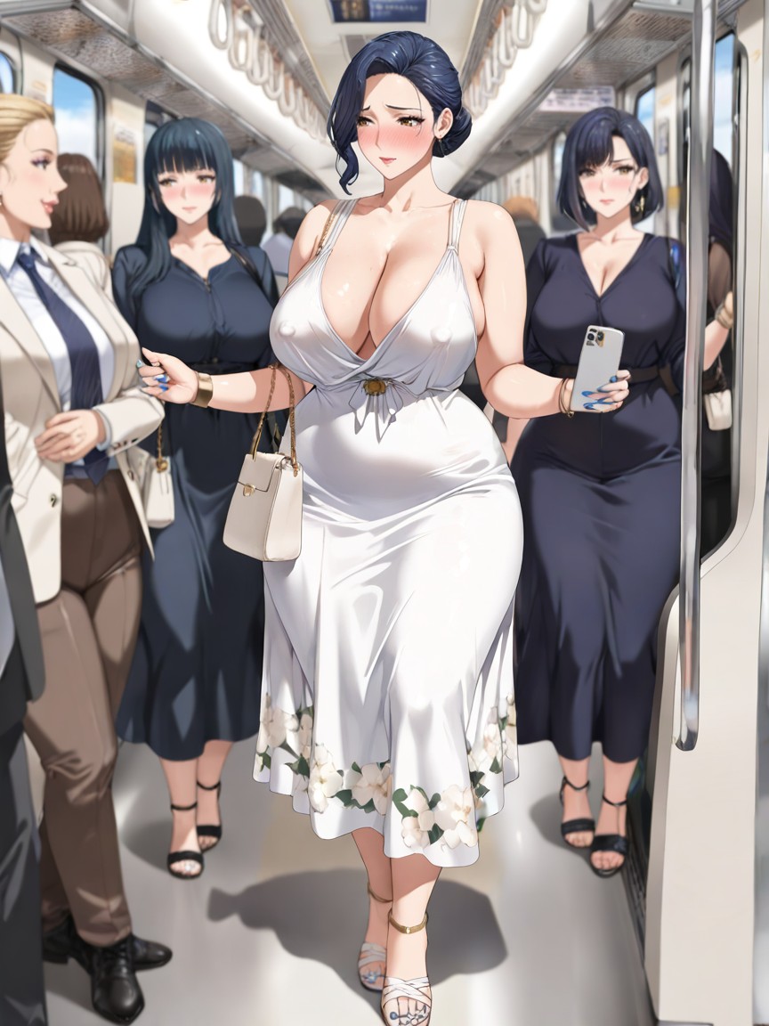 Wide Hips, Curvy Body, Gold Anklets Hentai AI Porn