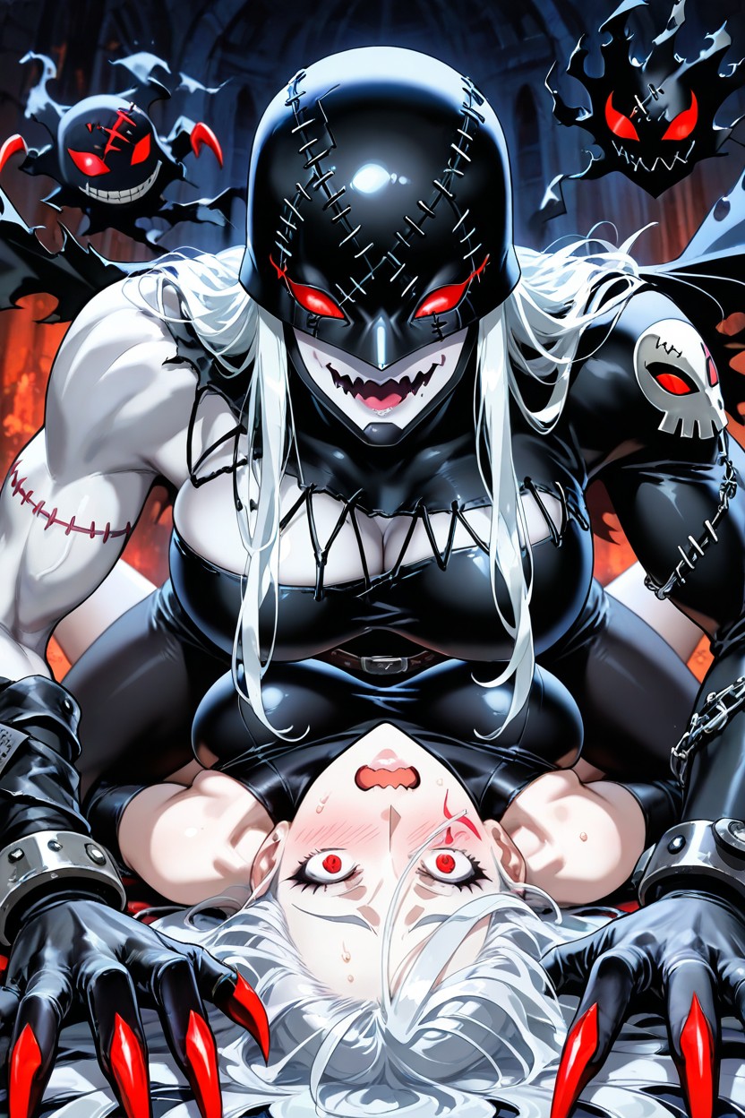 Pale Man Has Many Tribal Tattoos, Missionary Mating Press, Moaning Hentai AI Porn