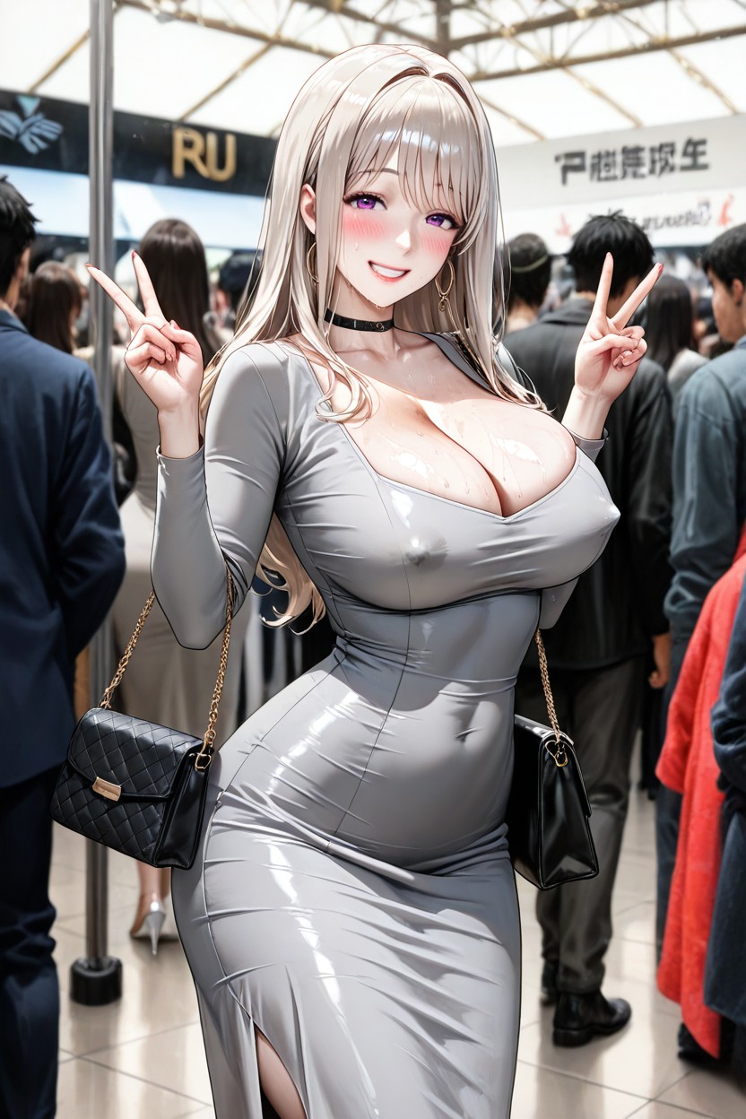 Blush, Smile, Pencil Sized Waist Hentai AI Porn