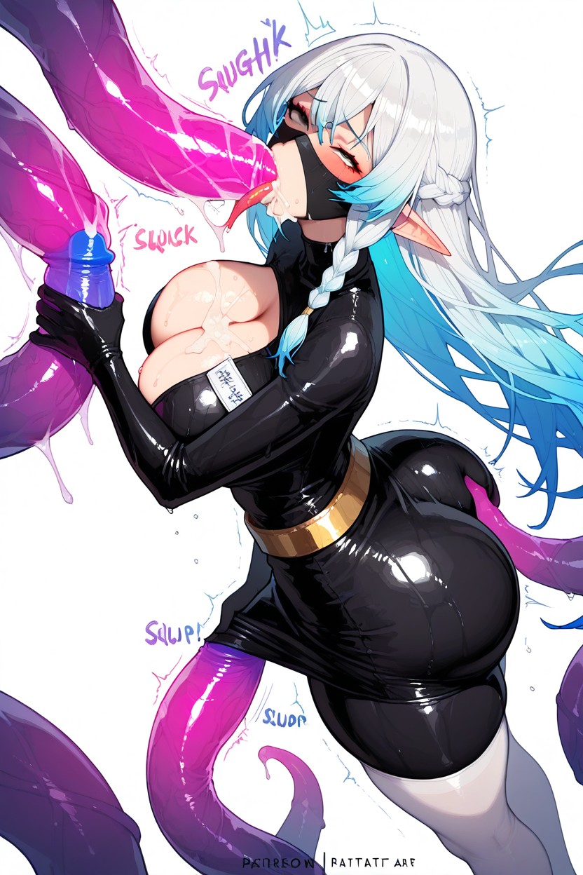 Extremely Large Ass, Name Tag Pin, Transparent Tentacles Hentai AI Porn
