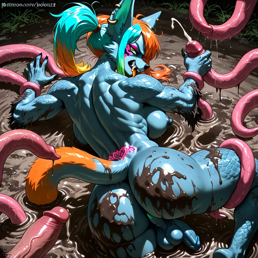 Phimosis, Puffy Foreskin, Huge Tentacles Hentai AI Porn