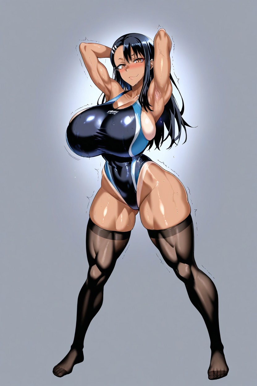 Sweaty, No Shoes, Perfect Face Hentai AI Porn
