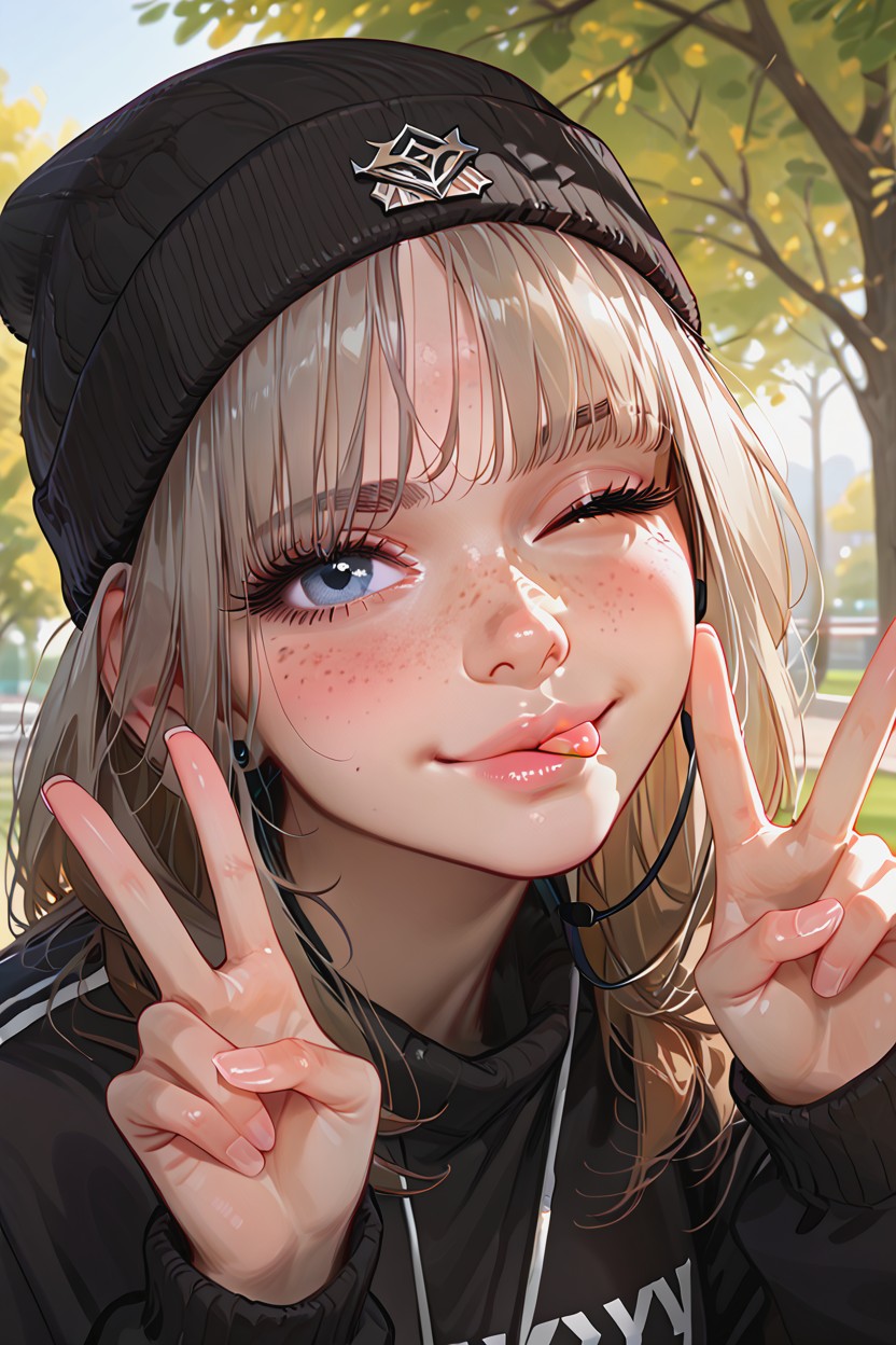 Beautiful, Pale Skin, Stubby Nose Hentai AI Porn