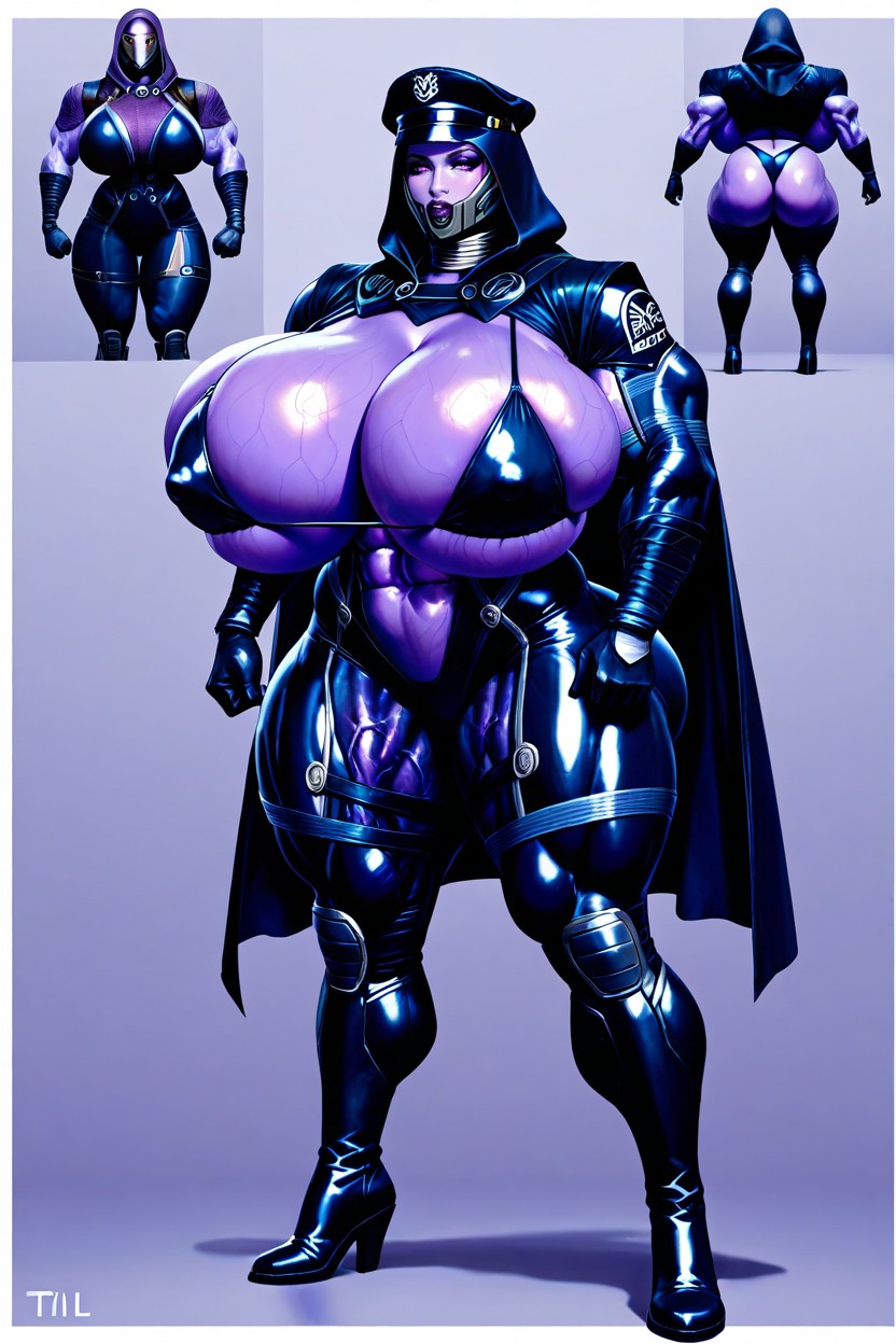 Ass Bigger Than Torso, Gigantic Muscles, Extremely Muscular Hentai AI Porn