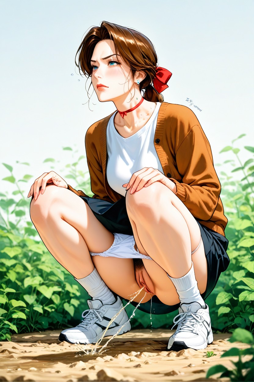 Hands On Knees, Straight-angle View, Side View Hentai AI Porn