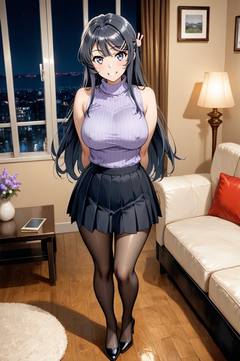 Hands Straight, 25+, Skinny Hentai AI Porn