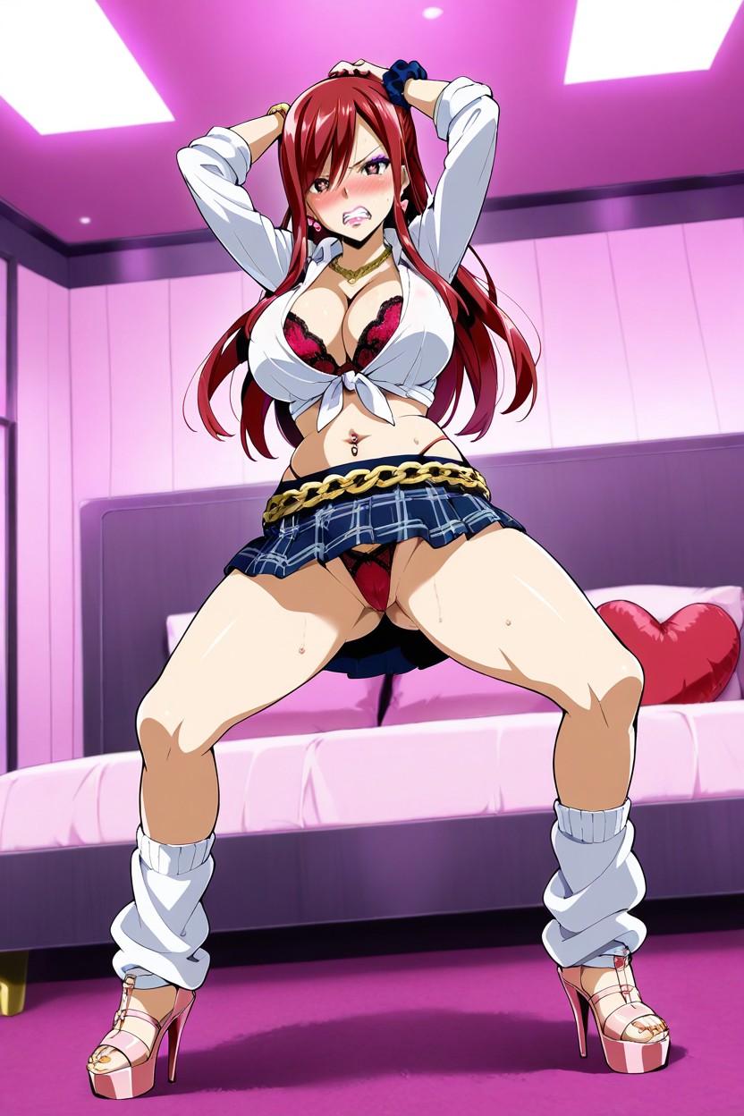Cleavage, Angle From Below, 25+ Hentai AI Porn