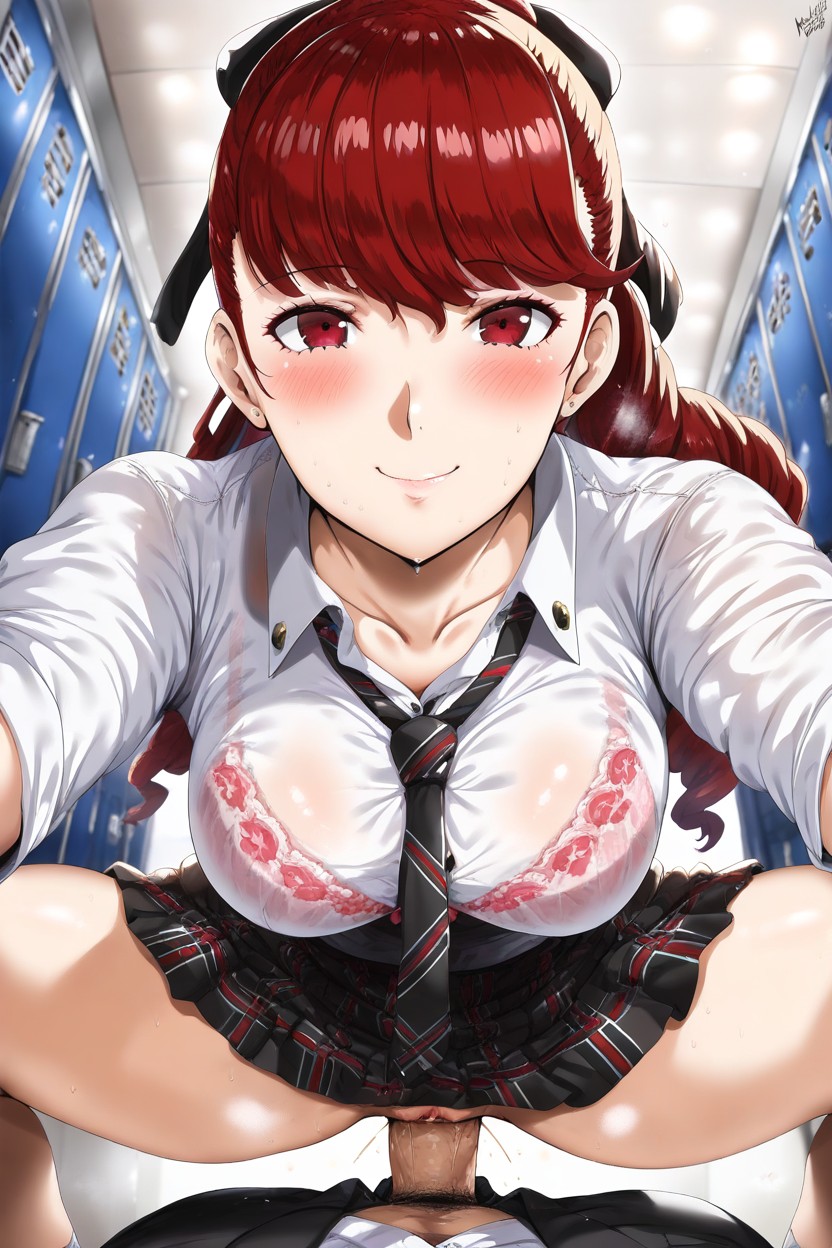 Pov, Locker Room, Halfway Inserted Cock Hentai AI Porn