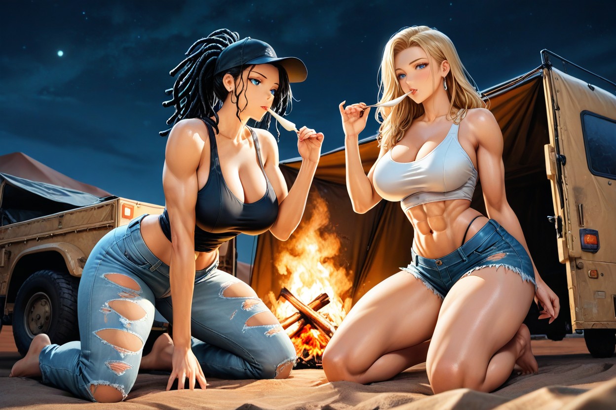 Desert, Fit, Tank Top Hentai AI Porn