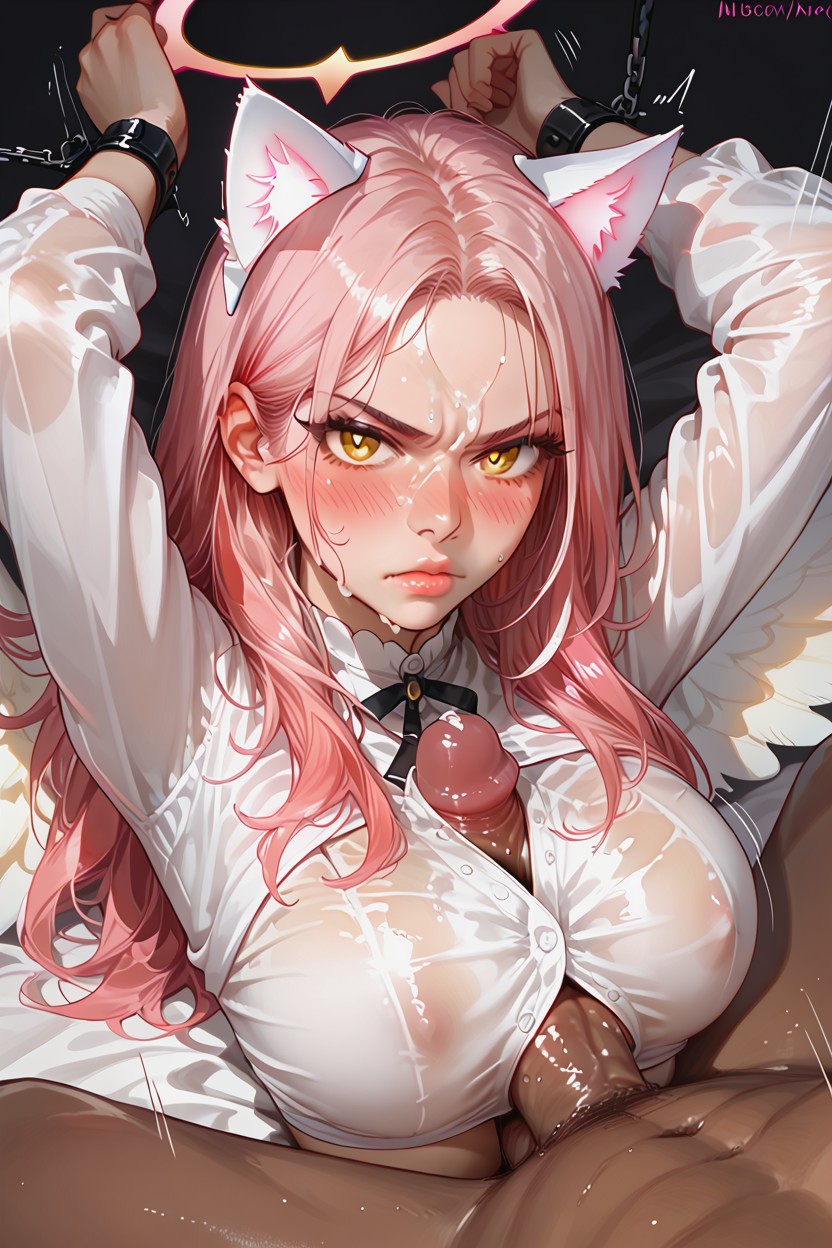 Messy Hair, Laying, Jibril From No Game No Life Hentai AI Porn