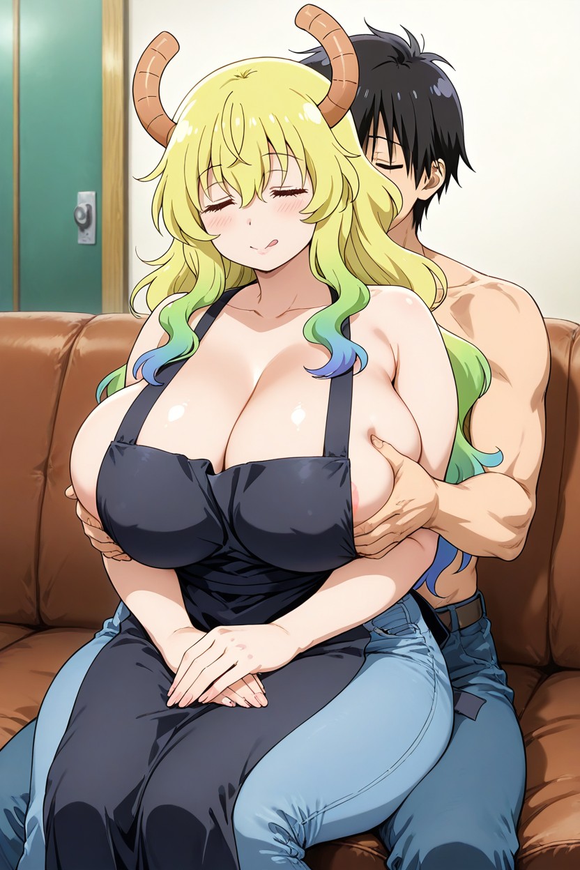 25+, Jeans, On Couch Hentai AI Porn