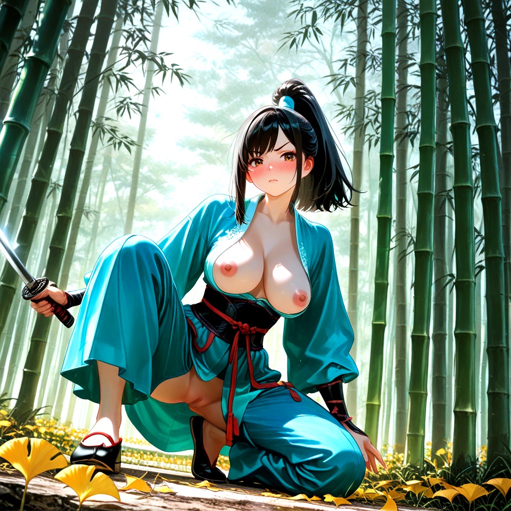 Traditional Kungfu Shoes, Exotic Beauty, Looking At Viewer Hentai AI Porn
