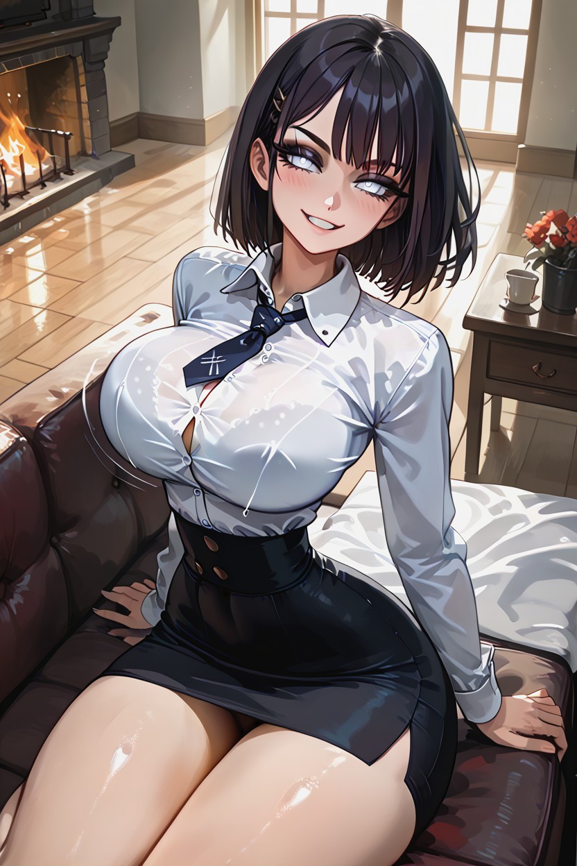 Naked Thighs, Cute, Warm Lighting Hentai AI Porn