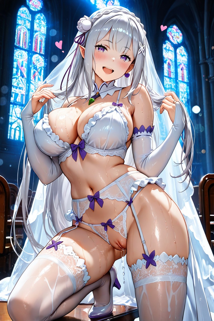 Detailed Eyes, Excitement, Pointy Ears Hentai AI Porn