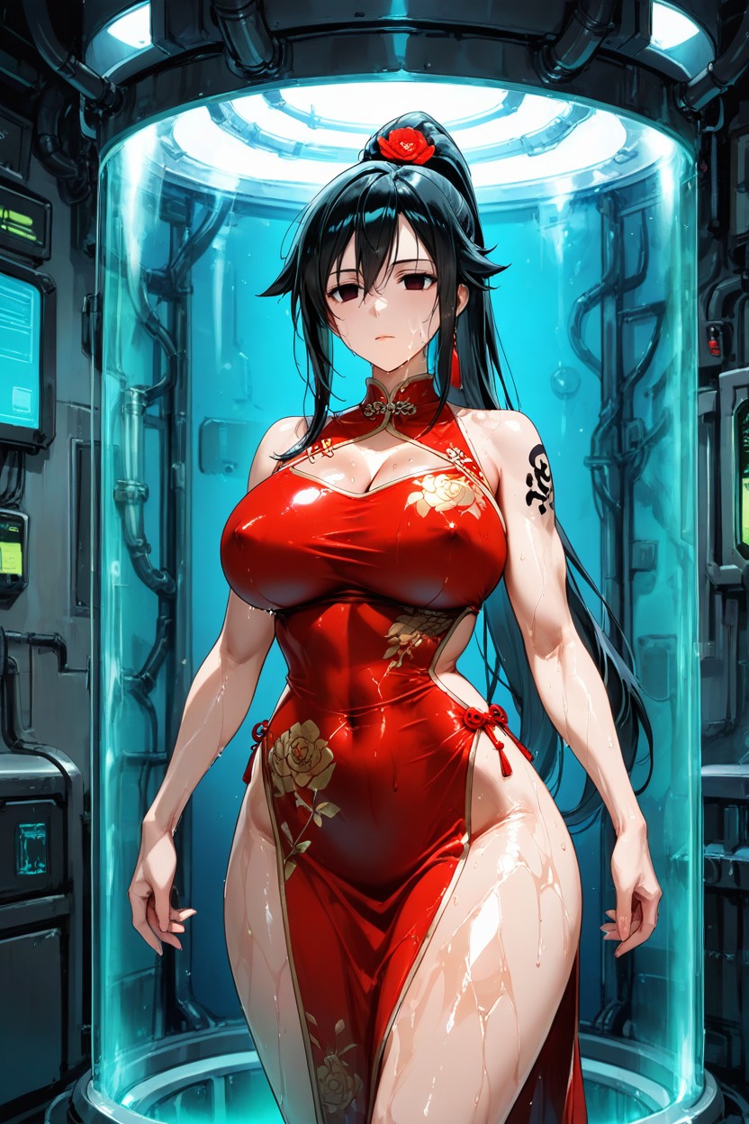 Kunoichi, Chinese_clothes, Large Breasts Hentai AI Porn