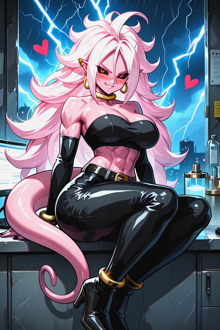 Sleek, Sitting Down, Lab Hentai AI Porn